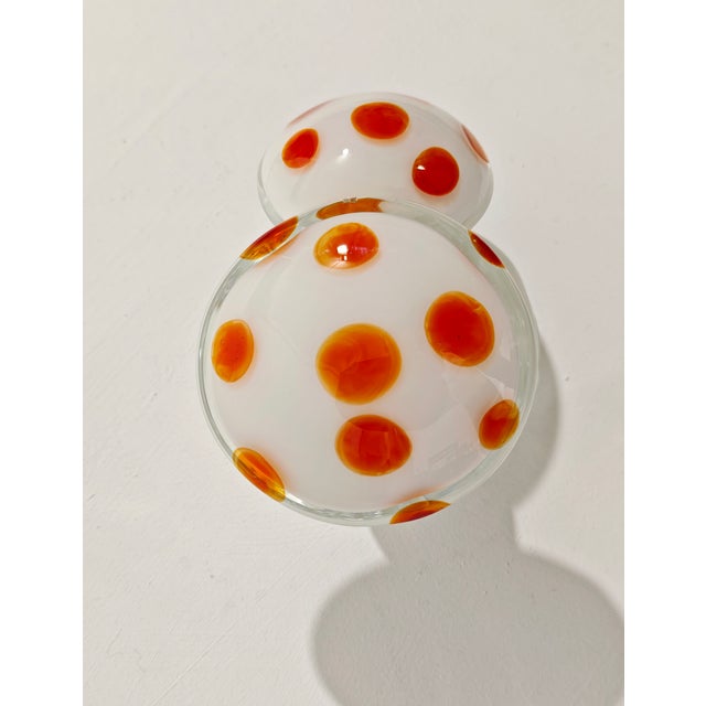 White Murano Glass Decorative Object by Elio Raffaeli, 1970s For Sale - Image 8 of 10
