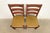 Early 20th Century Gustav Stickley Antique Mission Oak Arts & Crafts Ladder Back Dining Chairs, Pair For Sale - Image 5 of 10