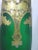Metal 1890 Art Nouveau Grand Exhibition Magnificent Green Glass & Etched Gold & Silver Vase by Master f.t. Legras,Saint-Denis 20” Ht For Sale - Image 7 of 10