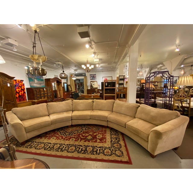 Custom Designed Extra Large Three Piece Curved Sectional Chairish