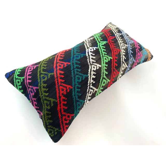 Vintage Turkish Kilim Pillow Cover For Sale - Image 10 of 11