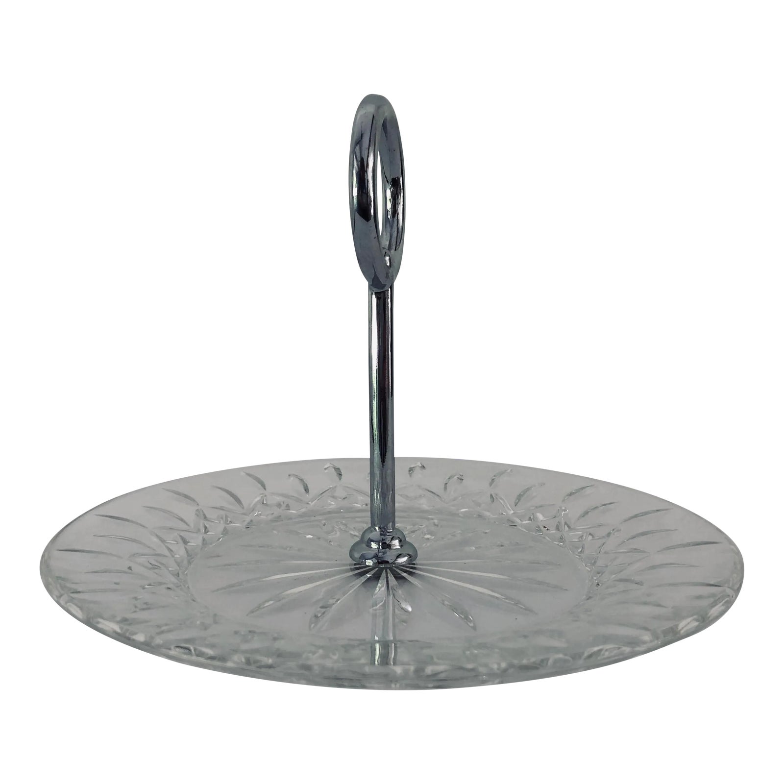 Vintage Waterford Crystal Candy / Nut Dish With Silver Handle Chairish