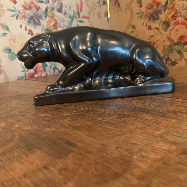 Earthenware Panther from Dubois, 1920s For Sale - Image 10 of 13