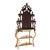 Antique Faux Painted Carved Walnut Etagere With Mirror C1890 For Sale - Image 11 of 17