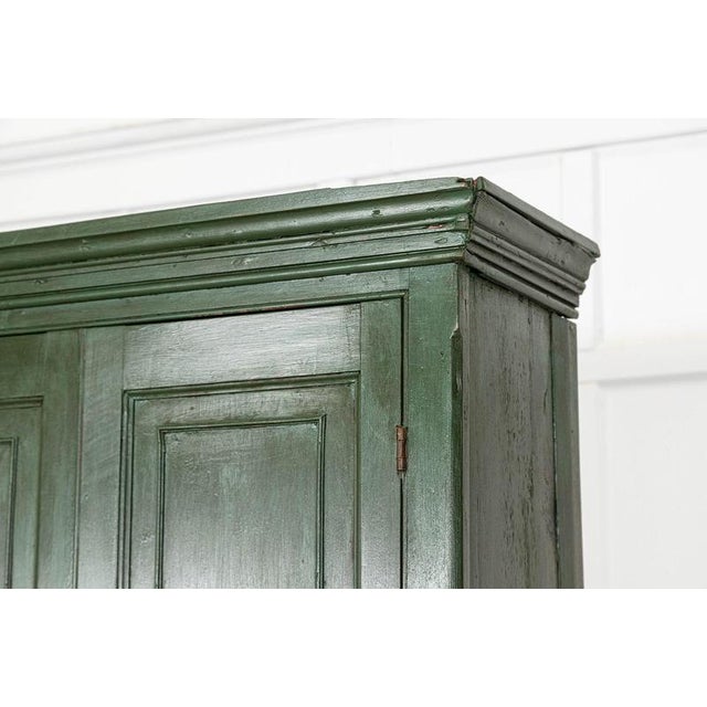 Large English Pine Painted Housekeepers Cabinet, 1880 For Sale - Image 10 of 17