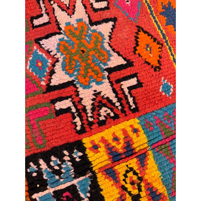 Vintage Moroccan Bohemian Rug For Sale - Image 4 of 10