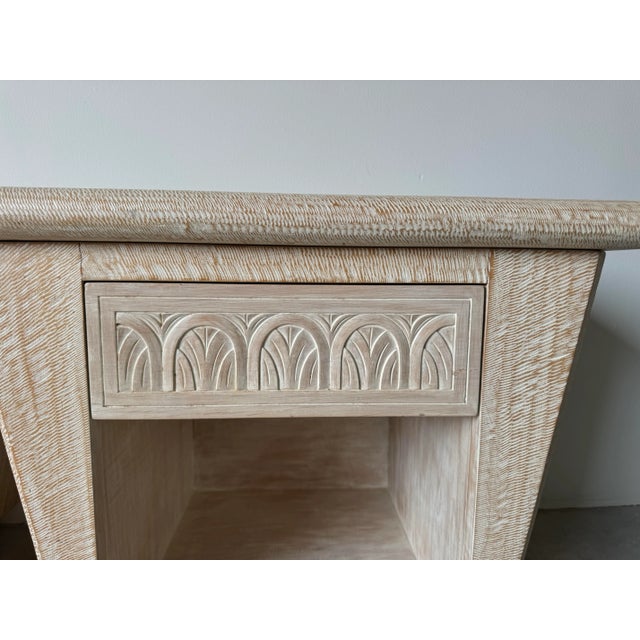 Pair of Vintage Organic Hand Carved Wood Nightstands by Kreiss Furniture For Sale - Image 11 of 12