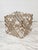 Mid-Century Modern Mid 20th Century Smoke Grey Lucite Lattice Worked Cube Ottoman or Accent Table For Sale - Image 3 of 6