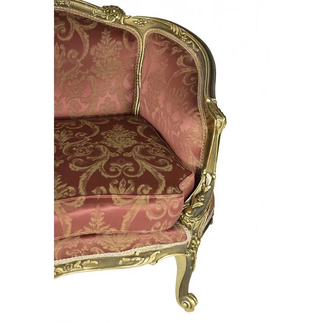 French Giltwood 2-Seater Sofa For Sale - Image 10 of 11