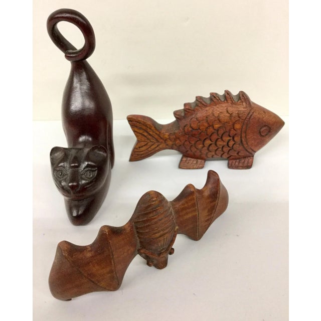 Miniature Wood Animals - Set of 3 For Sale In Portland, ME - Image 6 of 11