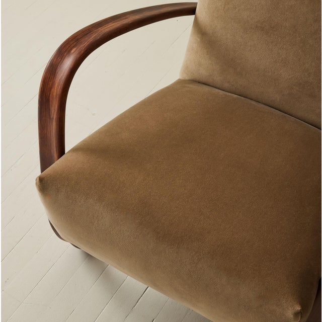 Mid-Century Modern Jindrich Halabala "Hr269" Bentwood Chairs, a Pair, 1930's. For Sale - Image 3 of 8