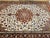 Textile Fine Persian Tabriz Shirfar Rug, Hand-Knotted Wool & Silk, Floral Pattern, Ivory & Chocolate, 7x10 For Sale - Image 7 of 18