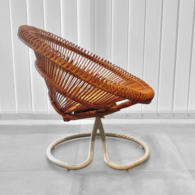 1960s Mid-Century Modern Swivel Easy Chair from Göte Möbler, Sweden, 1960s For Sale - Image 5 of 18