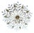 Vintage Floral Pendant Light from Vereinigte Werstaetten, 1950s For Sale