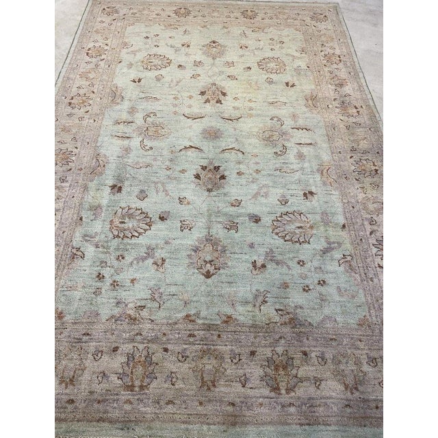 Paint Middle Eastern Wool Rug For Sale - Image 7 of 11