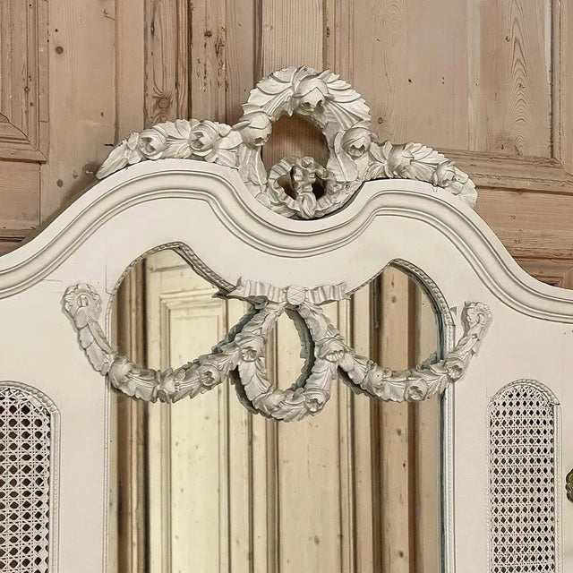 Late 19th Century 19th Century French Louis XVI Painted Hall Tree For Sale - Image 5 of 12