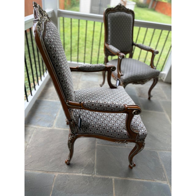 Set of Armchairs by Asnaghi Interiors For Sale - Image 4 of 10