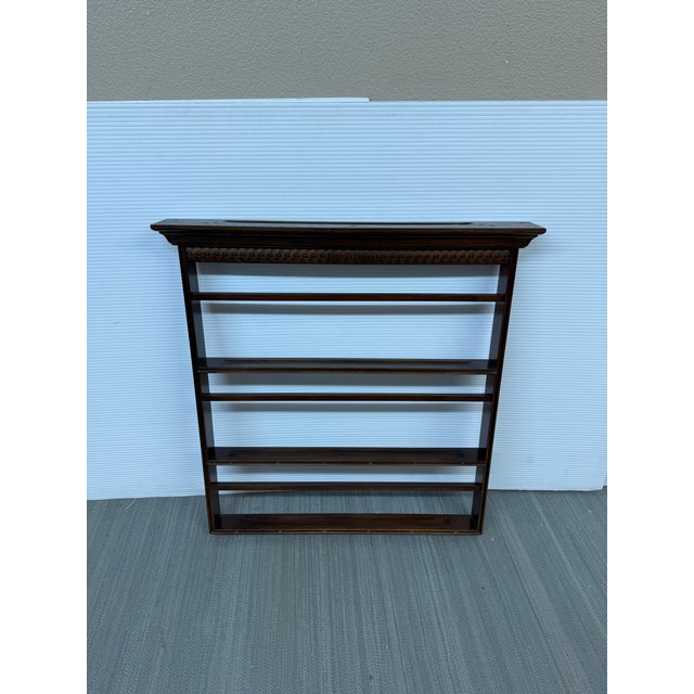 Victorian Era Wall Mounted Plate Rack For Sale - Image 4 of 12