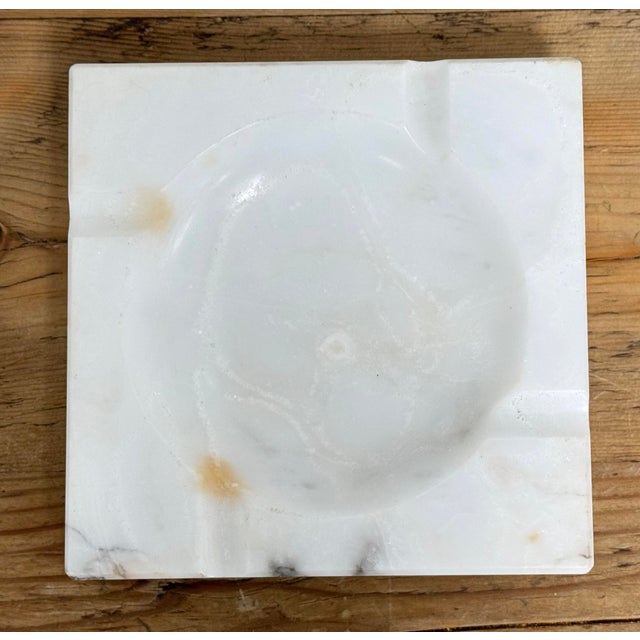 Mid 20th Century Vintage Italian Alabaster Ashtray Catchall Dish For Sale - Image 5 of 9