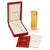 20th Century Godron 18k Gold-Plated Pocket Lighter with Box and Papers from Cartier, Set of 2 For Sale - Image 4 of 4