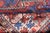 Antique Persian Shiraz Rug With Indigo Field and Diamond Medallions For Sale - Image 11 of 12