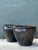 Coffee Vintage Glazed Ceramic Planters - Pair For Sale - Image 8 of 12