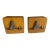 Vintage Hand-Carved Flying Duck Wooden Bookends – A Pair Folk Art Flying Duck Bookends For Sale