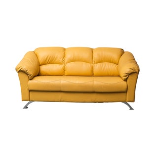 Vintage Three-Seater Leather Sofa, 1990s For Sale