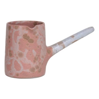 Handmade Japanese Ceramic Tea Pourer Pink For Sale