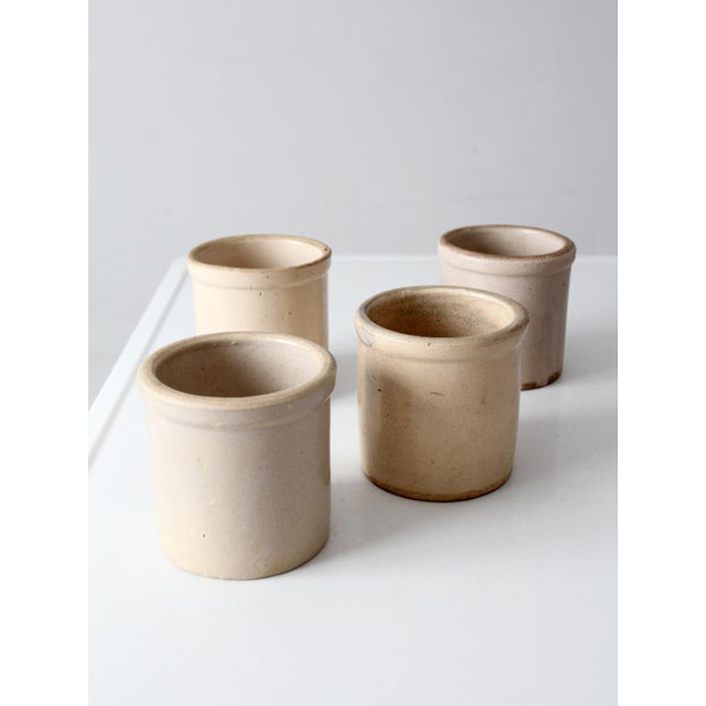 Antique Stoneware Crocks Set of 4 For Sale - Image 12 of 15