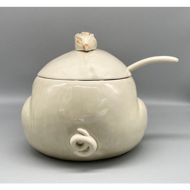 1970's Fitz and Floyd Farmhouse Pig Soup Tureen With Ladle Chairish