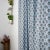“Viscose Colored Linen Block Print Ring Curtain – Semi-Sheer Size,54"X36"- Genda Pushp For Sale - Image 4 of 7
