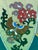 Japanese Large Antique Meiji Japanese Cloisonne Dragon Ho-O Phoenix Shield Vase 11.75” For Sale - Image 3 of 11