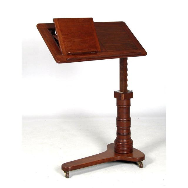 Antique English Lecture Table, 1900 For Sale - Image 6 of 15