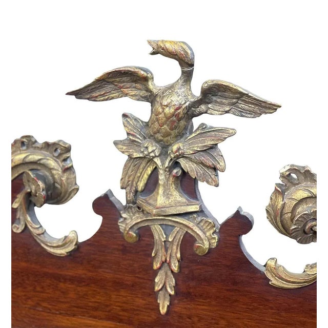 Chippendale American George II Style Giltwood Mirror For Sale - Image 3 of 5