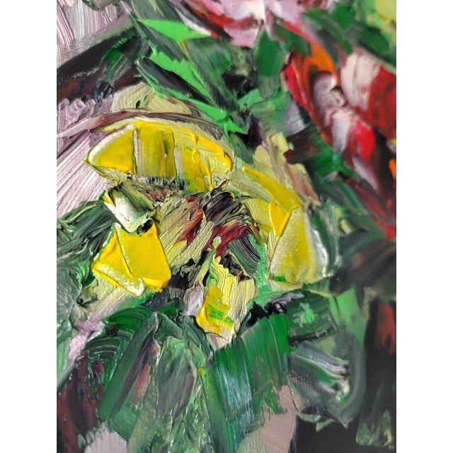 Green Natalia Vypritskaia, Spring Without Permission, Oil on Canvas For Sale - Image 8 of 11