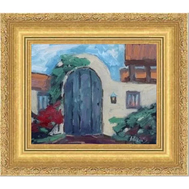 Quiet Places & Journeys — Carmel by the Sea, Garden Door (Original Oil Landscape) For Sale - Image 9 of 12