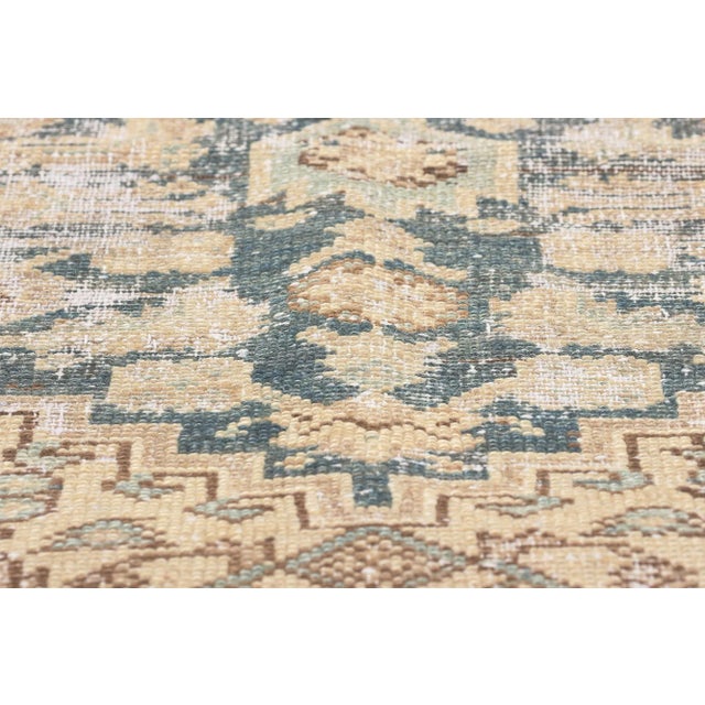 Early 20th Century Early 20th Century Antique-Worn Persian Malayer Rug - 03'09 X 05'06 For Sale - Image 5 of 9