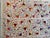 Beige Square Ivory Silk Suzani Tapestry With Pomegranates For Sale - Image 8 of 9