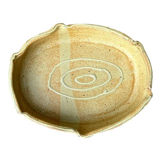 Vintage Original Crimped Edge Serving Platter For Sale