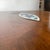 Brown John Stuart Inc. Walnut Two-Tier End Table — Enamel Inlay Top, Splayed Legs, 1960s For Sale - Image 8 of 12