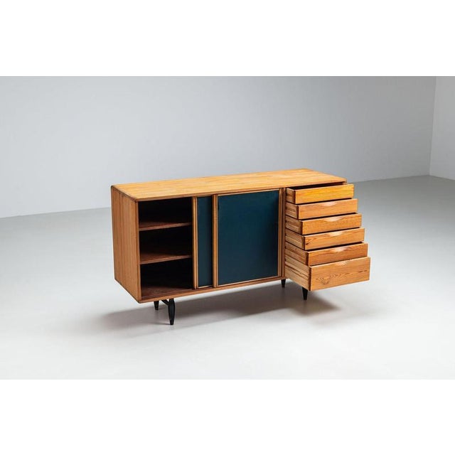 Wood Pirkka Sideboard by Ilmari Tapiovaara for Laukaan Puu, 1940 For Sale - Image 7 of 18