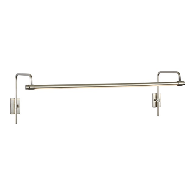 Thomas O'Brien for Visual Comfort Signature Kidd 30" Frame Mount Picture Light in Polished Nickel For Sale