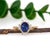 Art Deco 1.85cts Ceylon Sapphire Ring With Earth Mined Diamonds in Solid 14k Yellow Gold, Size 6.75 For Sale - Image 3 of 7