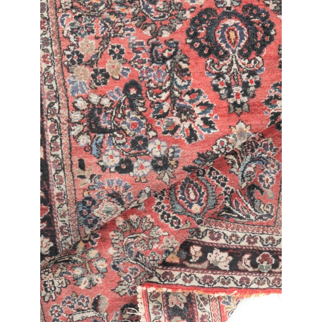 Vintage Circa 1940 Oriental Area Rug 3ft 3in X 4ft 11in For Sale - Image 4 of 8