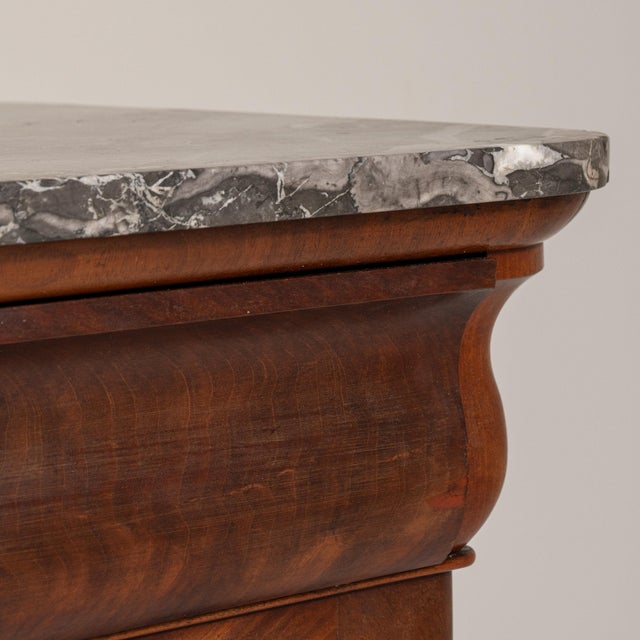 19th Century 19th Century France Rich Mahogany Mahogany Marble-Top Buffet For Sale - Image 5 of 10