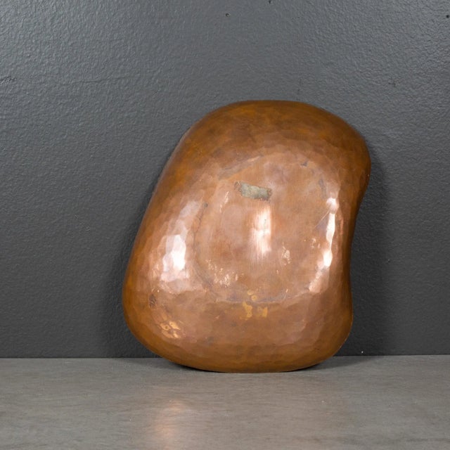 Mid-Century Modern Mid-Century German Hammered Copper Dish C.1960 For Sale - Image 3 of 4