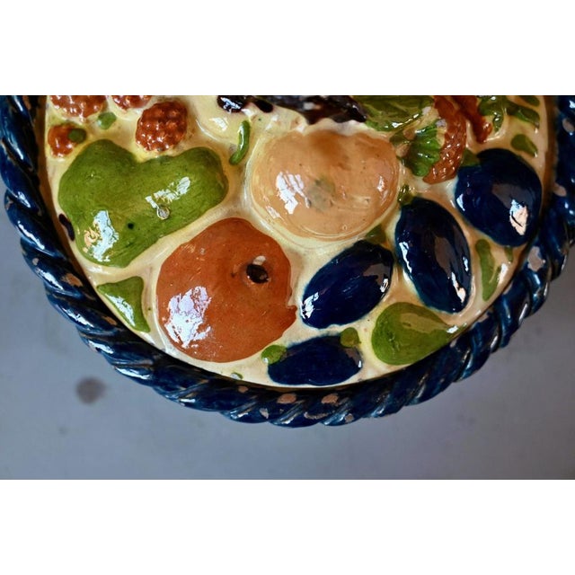 Vintage Soufflenheim Trompe LOeil Terracotta Covered Pot, 1920s For Sale - Image 4 of 14