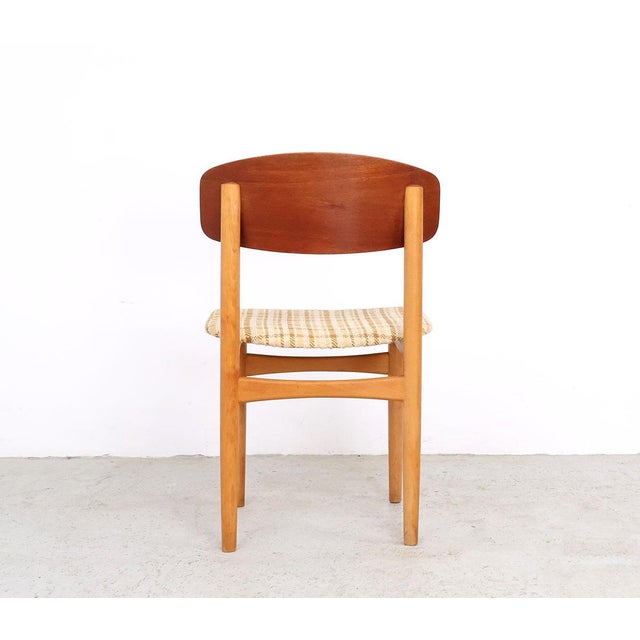 Brown Vintage Model 122 Dining Chairs by Børge Mogensen for Søborg Møbelfabrik, 1950s, Set of 2 For Sale - Image 8 of 14