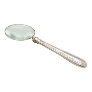 Antique English Sterling Silver Hand Magnifying Glass
